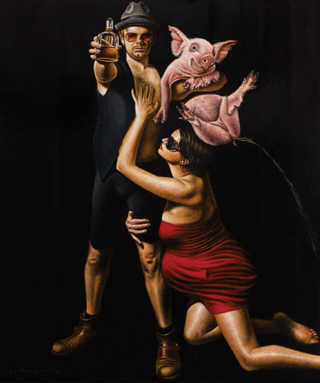 pigfume oil on canvas